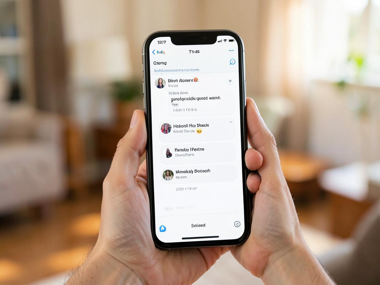 Un locataire échange avec VIZY depuis son téléphone